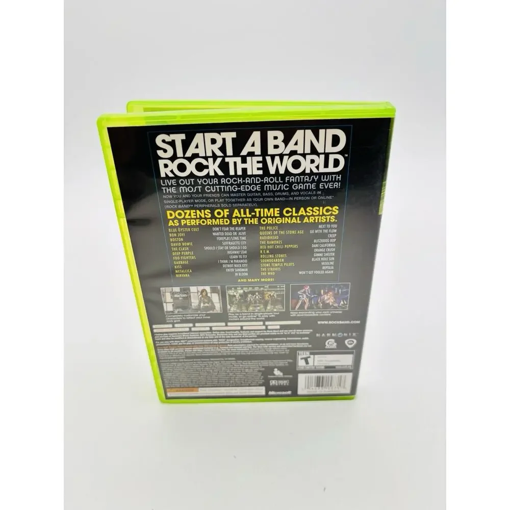 Rock Band Microsoft Xbox 360 2007 CIB TESTED WORKS Complete VG Condition